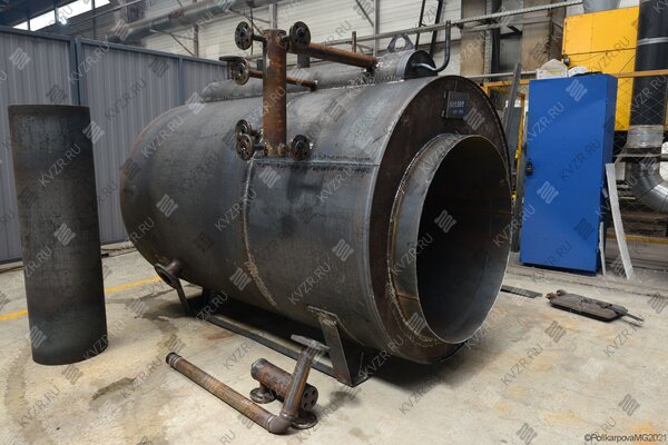 Паровой газовый котел Е 1.2 0.9 изготовление